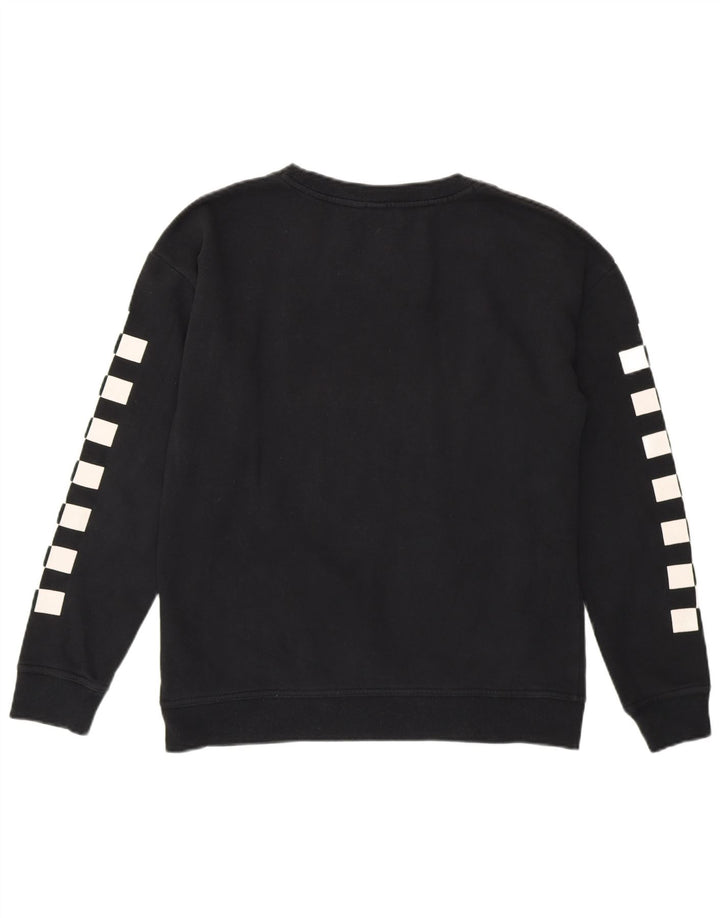 Vans Dame Grafisk Sweatshirt Jumper Lille Sort Geometrisk Bomuld