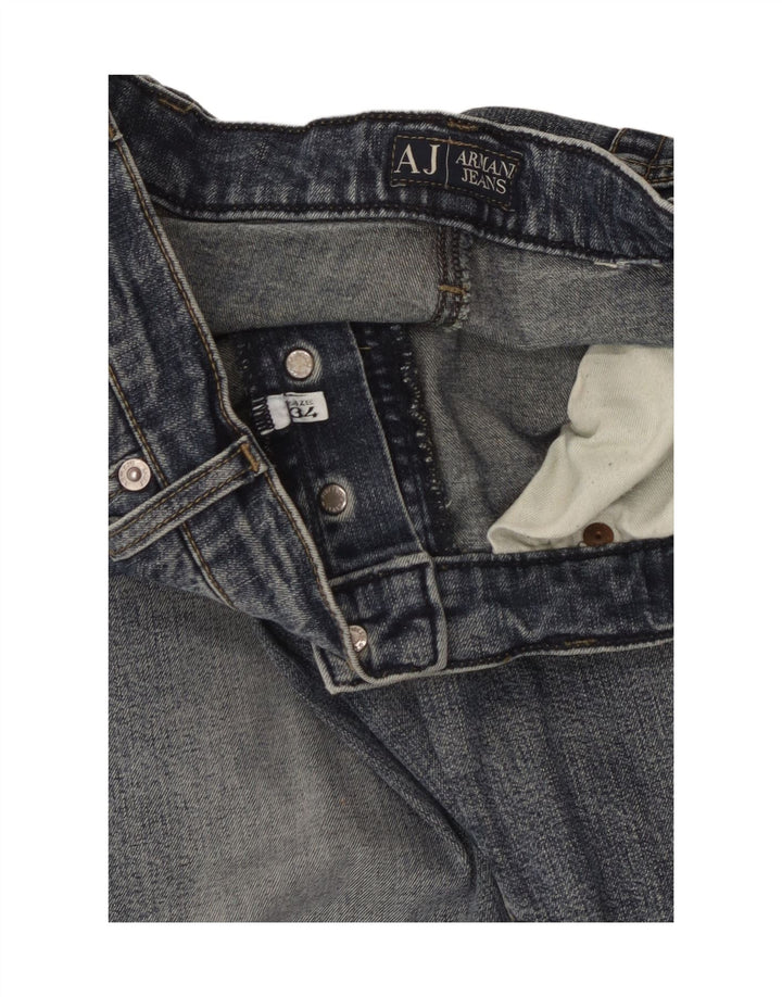 Armani Straight Jeans til mænd W34 L30 Blå