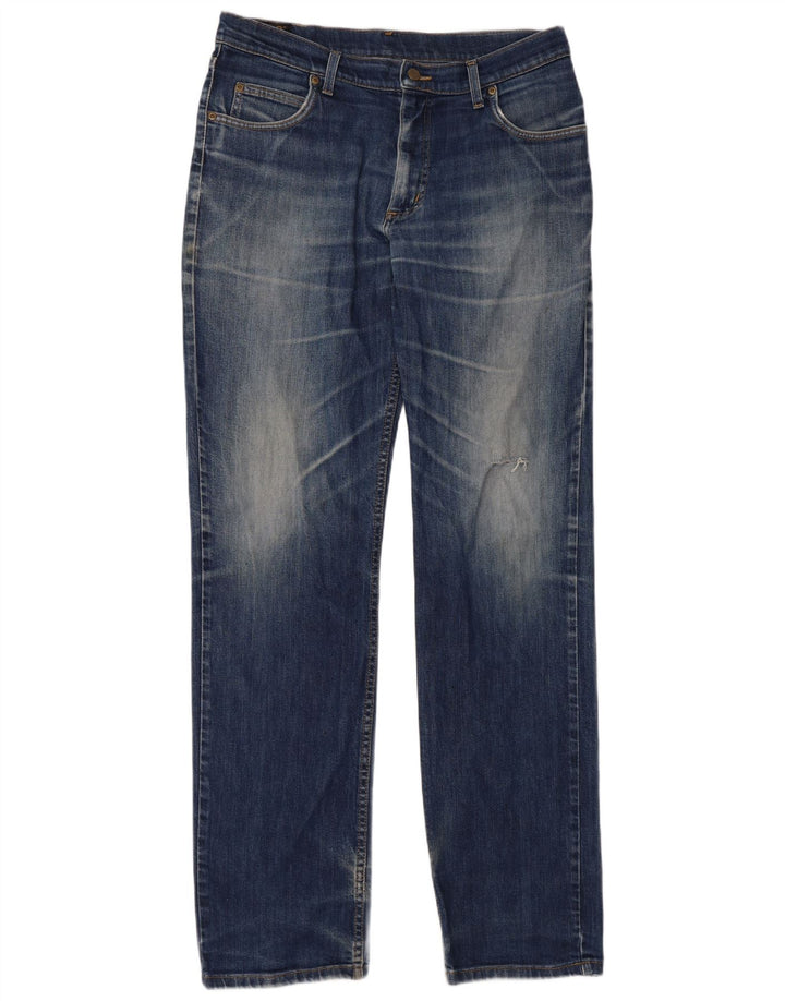 LEE Herre Brooklyn Straight Jeans W36 L36 Blå Bomuld