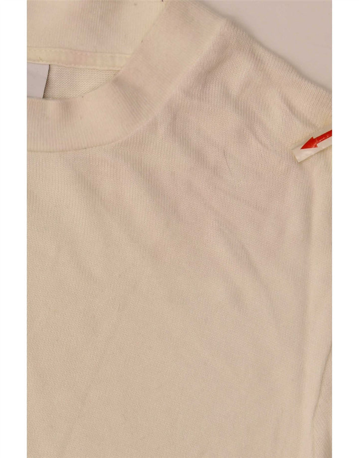 Zara Herre T-Shirt Top Medium Off White