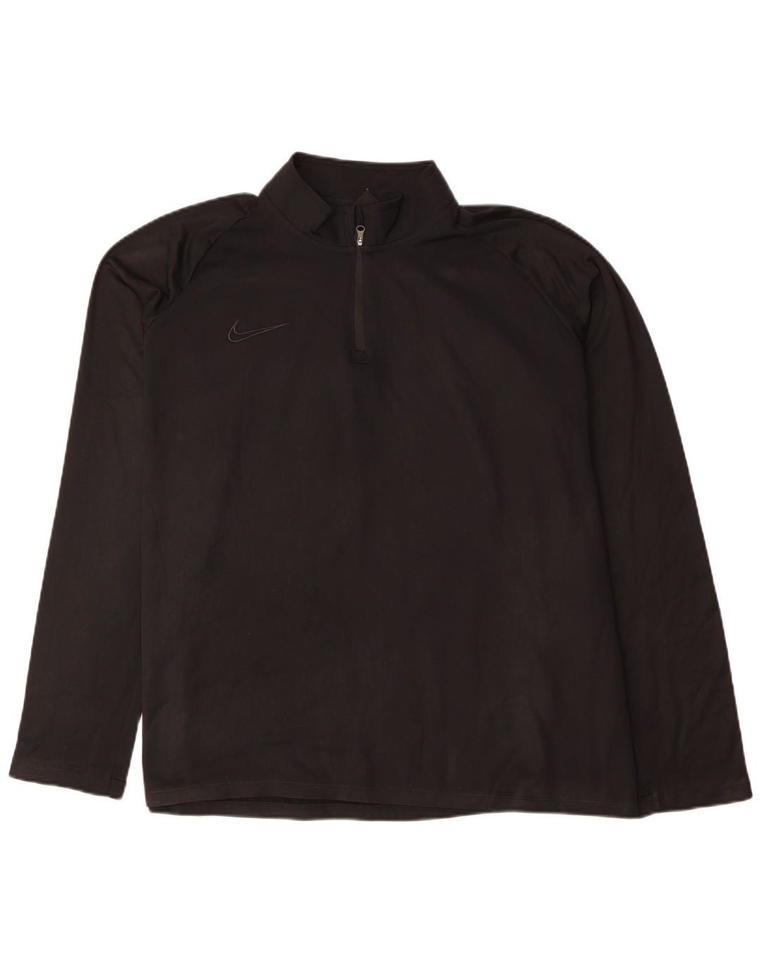 Nike Herre Dri Fit Pullover med lynlås-hals træningsdragt Top 2XL sort polyester