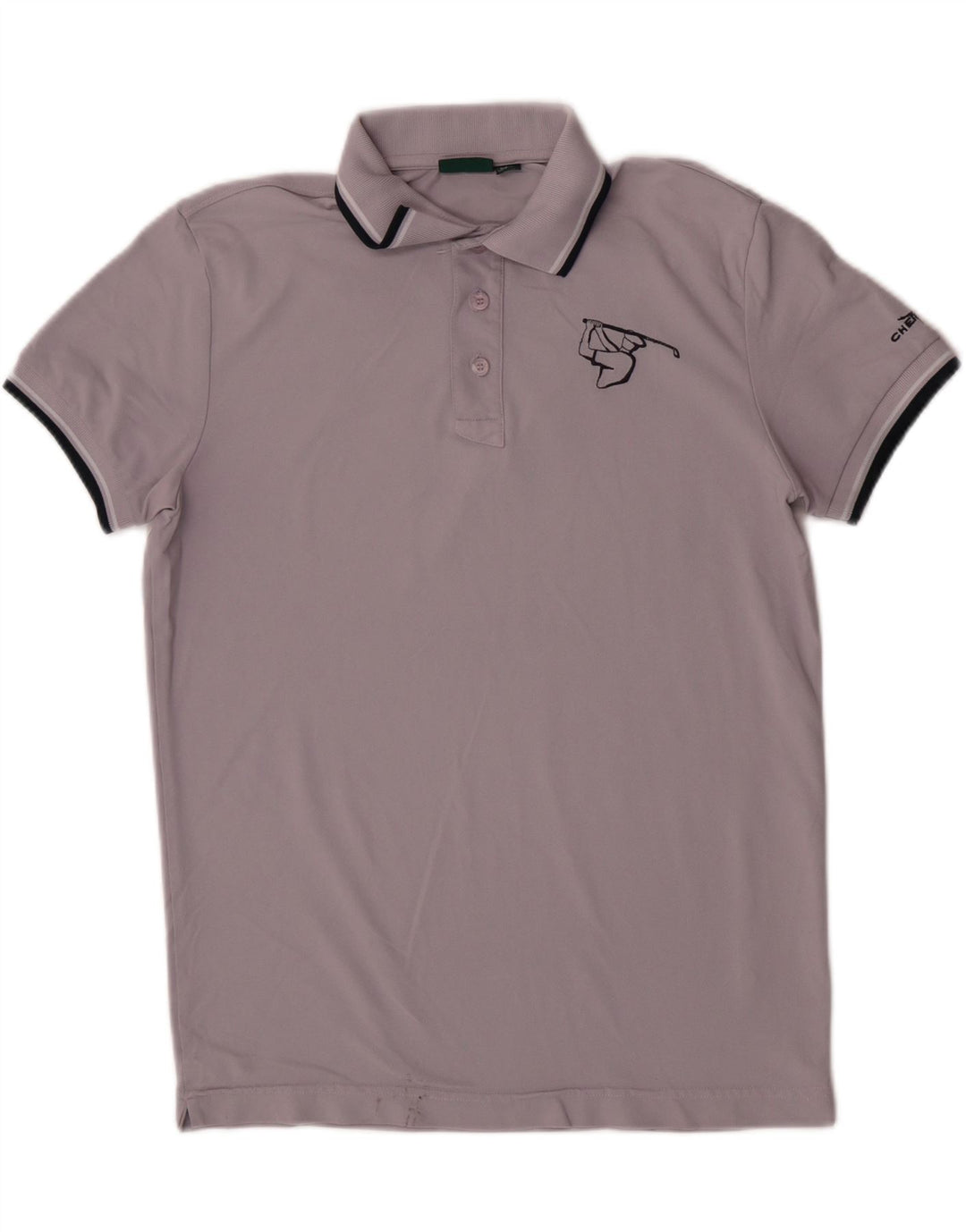 Chervo Herre Polo Shirt UK 40 Medium Lilla Polyamid