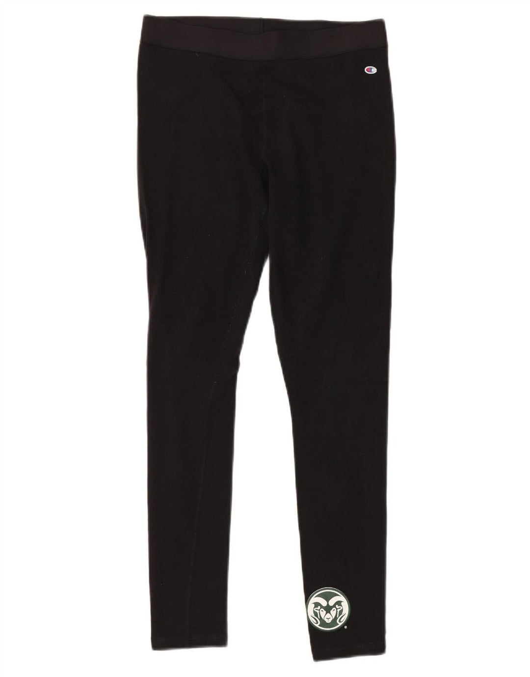 CHAMPION Womens Colorado State Rams Leggings UK 12 Medium Black Bomuld