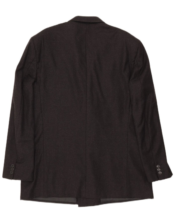 Facis Herre Longline Double Breasted Blazer Jacket IT 54 2XL Sort