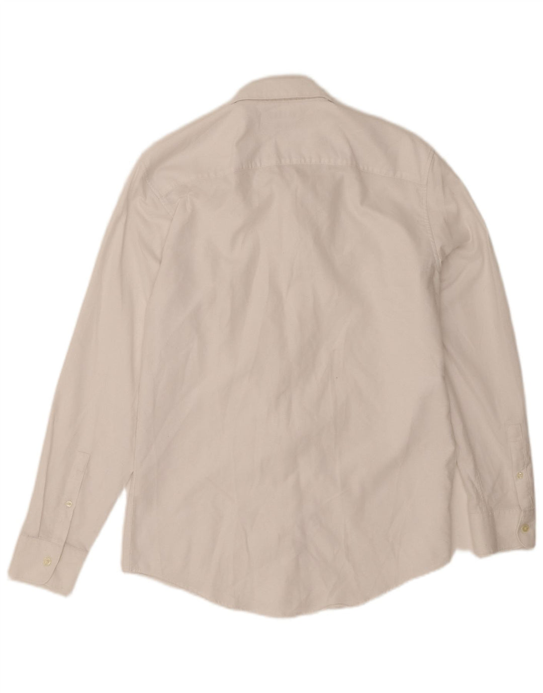 ZARA Mens Slim Fit Shirt Large White Cotton