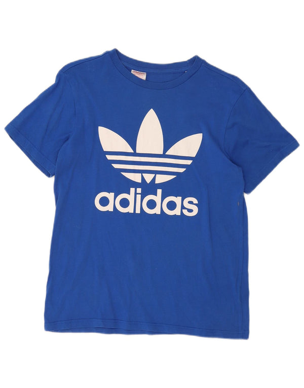 ADIDAS Piger Grafisk T-Shirt Top 13-14 År Blå