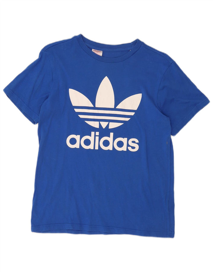 ADIDAS Piger Grafisk T-Shirt Top 13-14 År Blå