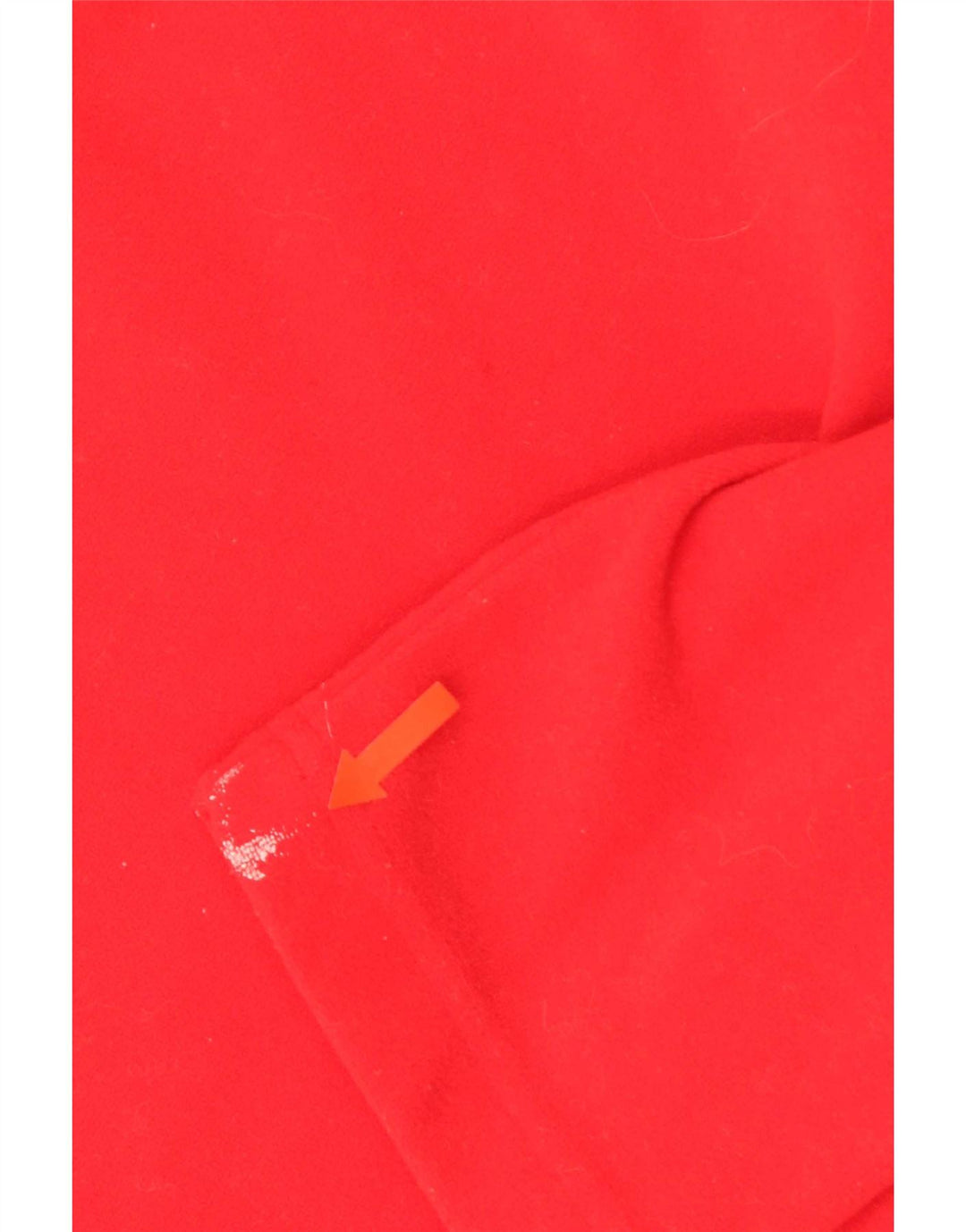 Adidas Dame Grafisk Zip Neck Fleece Jumper UK 16 Large Rød Polyester