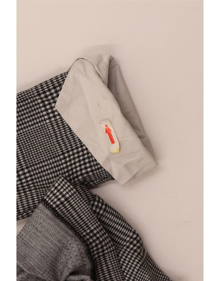 Marks & Spencer Dame A-Line Kjole UK 10 Small Black Houndstooth