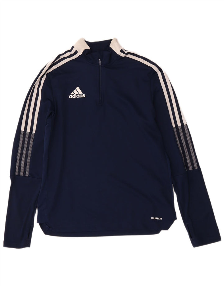 Adidas Boys Aeroready Pullover Træningsdragt Top 13-14 år Marineblå