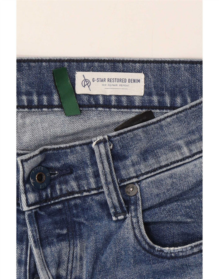 G-Star Herre 3301 Distressed Slim Jeans W33 L32 Blå Bomuld
