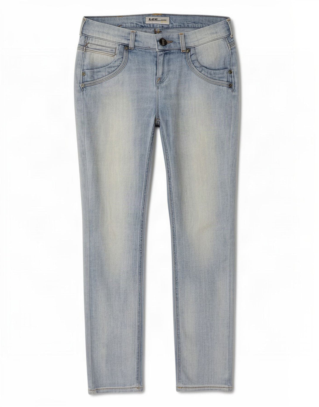 Lee Dame Slim Jeans W28 L30 Blå Bomuld