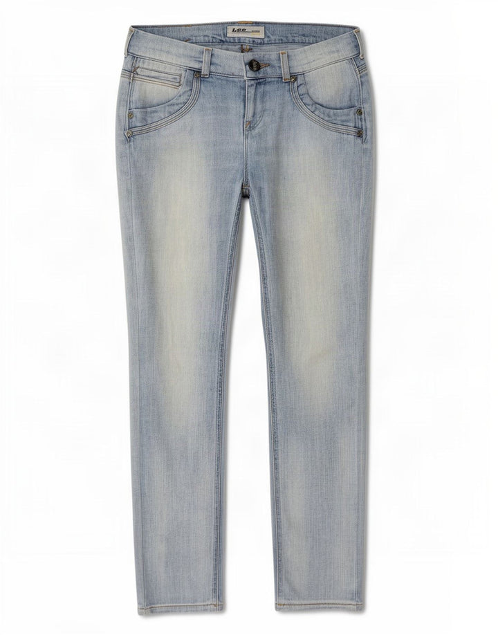 Lee Dame Slim Jeans W28 L30 Blå Bomuld