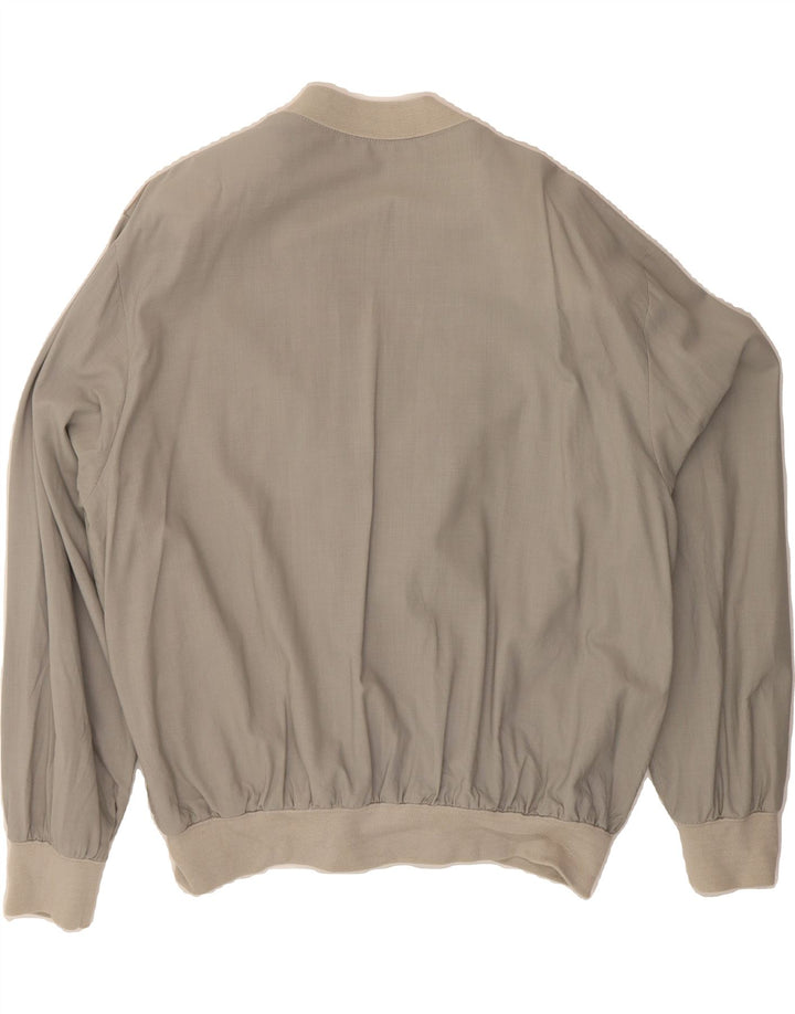 PEDRO BERNAT Mens Bomber Jacket UK 40 Large Grey Colourblock Vintage Pedro Bernat and Second-Hand Pedro Bernat from Messina Hembry 