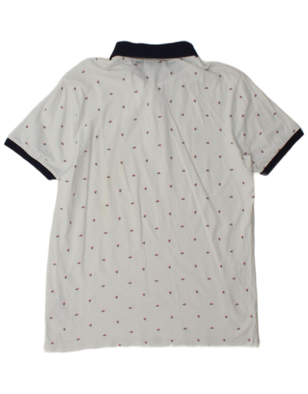 Fila Herre grafisk poloshirt Lille hvid bomuld