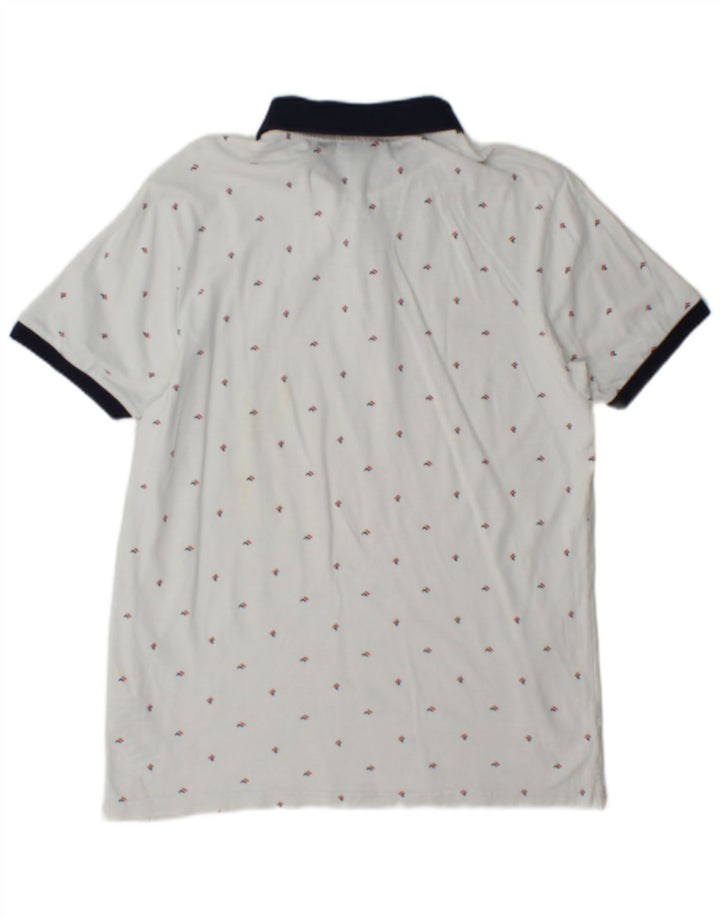 Fila Herre grafisk poloshirt Lille hvid bomuld