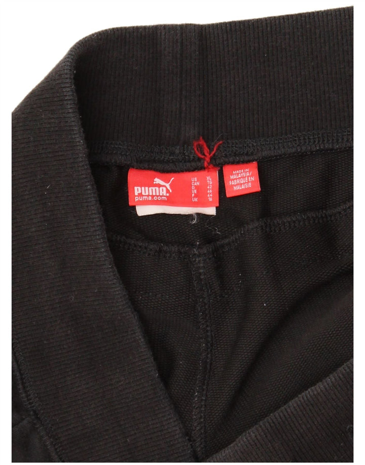 Puma Dame Capri Træningsdragt Bukser UK 16 Large Sort