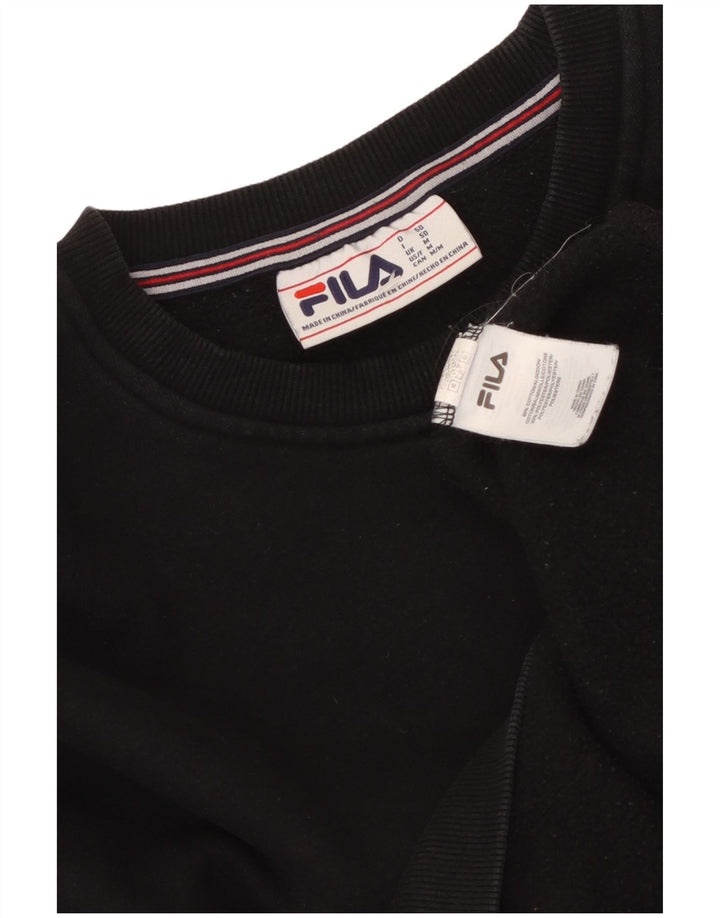 FILA Herre grafisk sweatshirt Jumper Medium Sort Bomuld