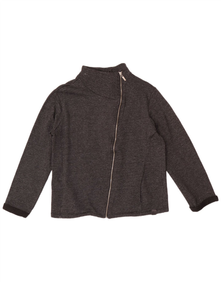 Freddy Womens Oversized træningsdragt Topjakke UK 10 Small Grey Bomuld