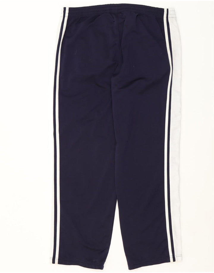 PUMA Mens Tracksuit Trousers Large Navy Blue Colourblock Polyester Vintage Puma and Second-Hand Puma from Messina Hembry 