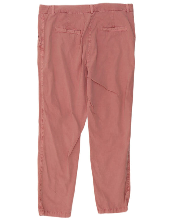 Marks & Spencer Dame Slim Chino Bukser UK 16 Large W34 L28 Pink Classic