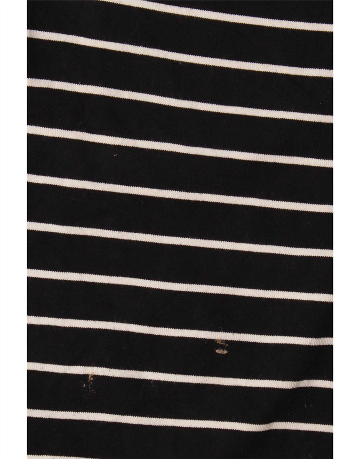 Zara Herre T-Shirt Top Stor Marineblå Stribet