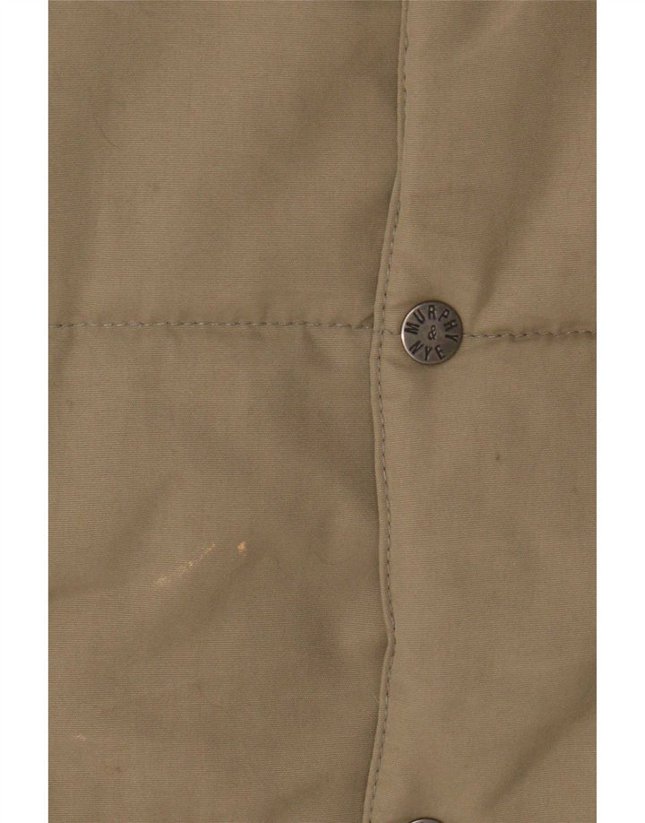 Murphy & Nye Herre Polstret Gilet UK 38 Medium Khaki Polyamid
