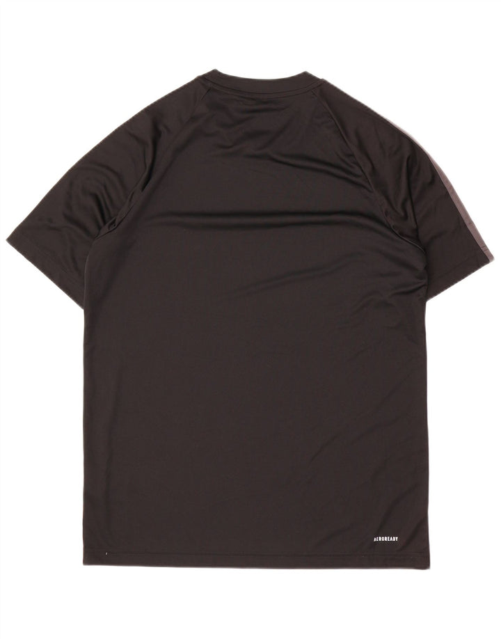 Adidas Herre Aeroready T-Shirt Top Medium Sort Polyester