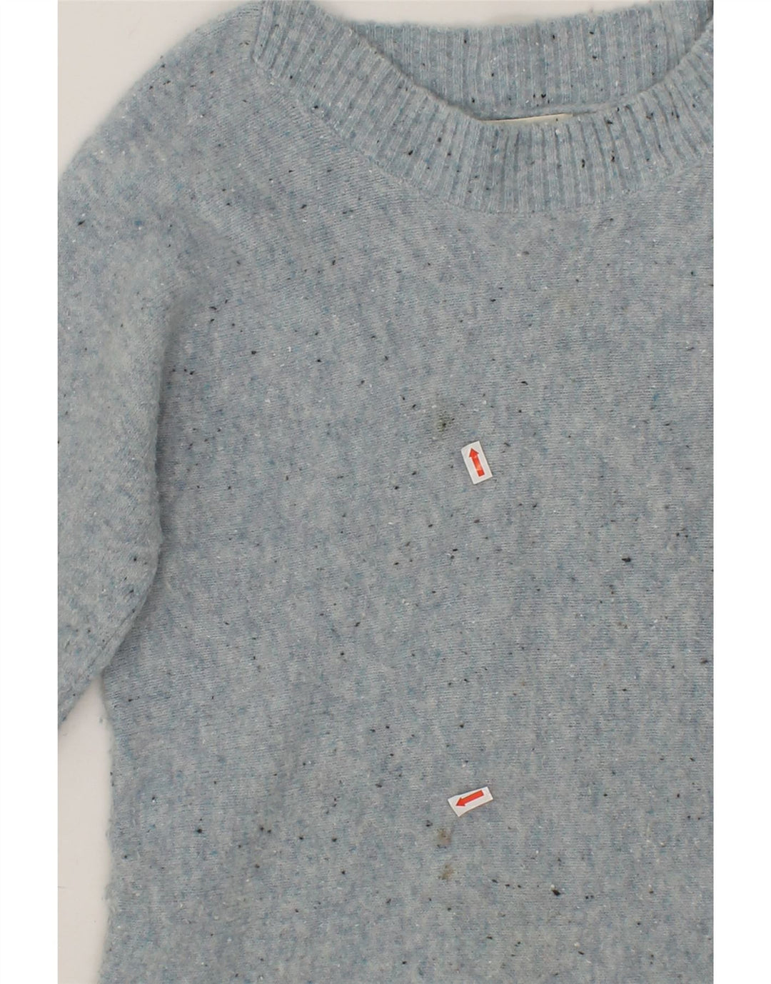 WHITE STUFF Womens Boat Neck Jumper Sweater UK 10 Small Blue Flecked Vintage White Stuff and Second-Hand White Stuff from Messina Hembry 