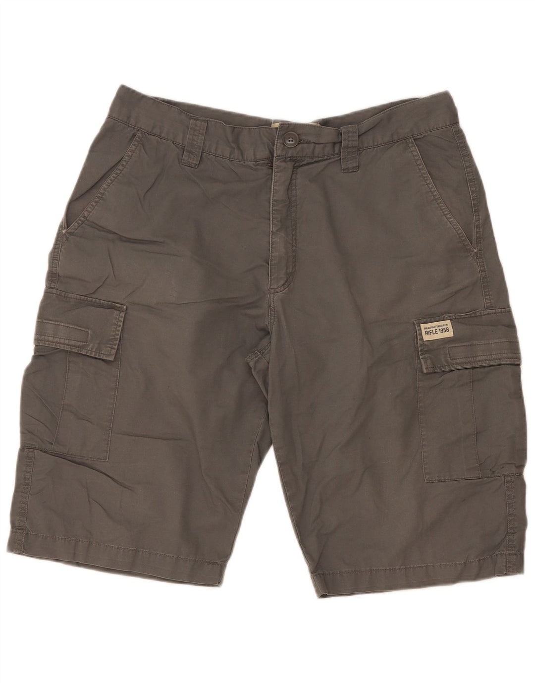 Rifle Herre Cargo Shorts W34 Large Grå