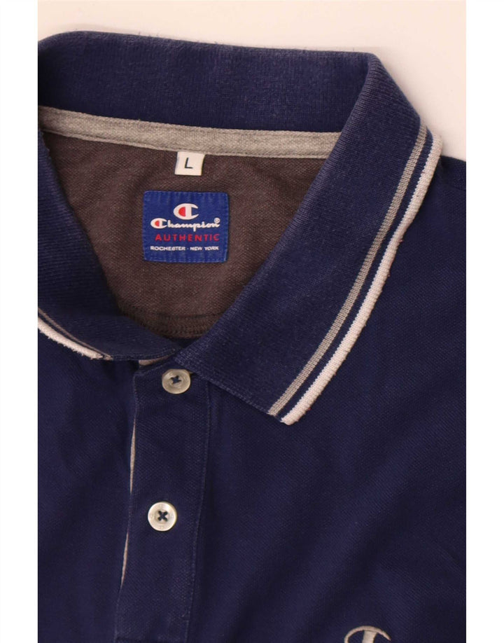 Champion herre poloshirt Stor marineblå stribet