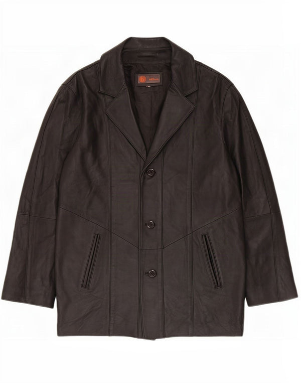 Helium Womens Leather Jacket UK 16 Large Black