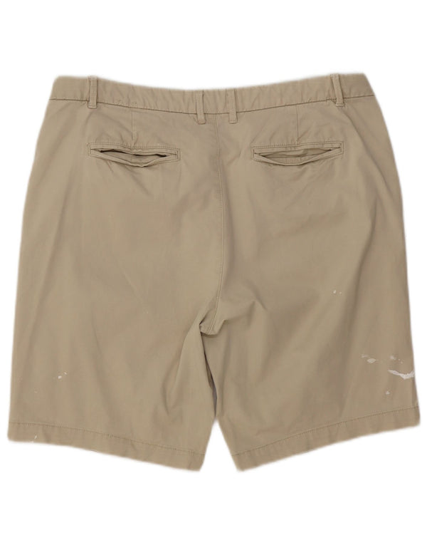 Fat Face Dame almindelige Chino Shorts UK 14 Large W34 Khaki Cotton