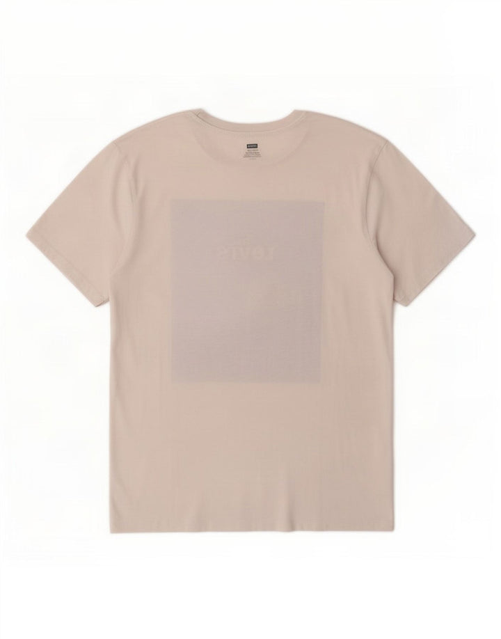 Levi's Herre Grafisk T-Shirt Top Stor Hvid