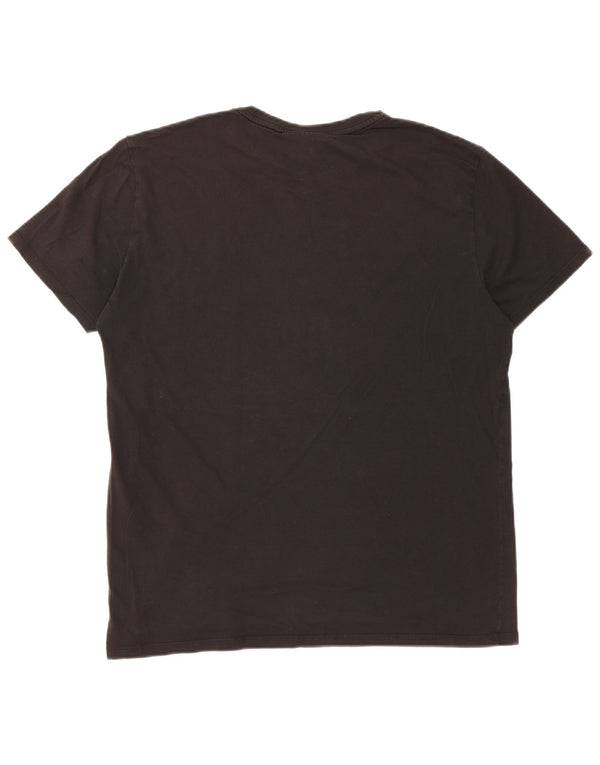 Lacoste Herre T-Shirt Top Medium Sort Bomuld