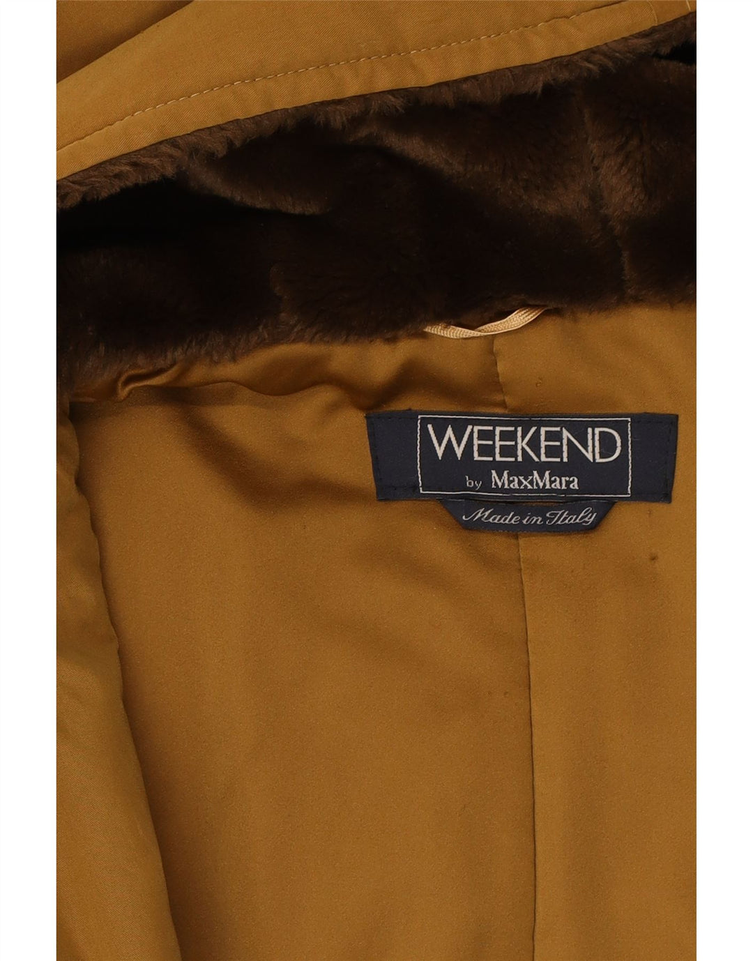 MAX MARA Womens Hooded Windbreaker Jacket UK 14 Medium Brown Nylon Vintage Max Mara and Second-Hand Max Mara from Messina Hembry 