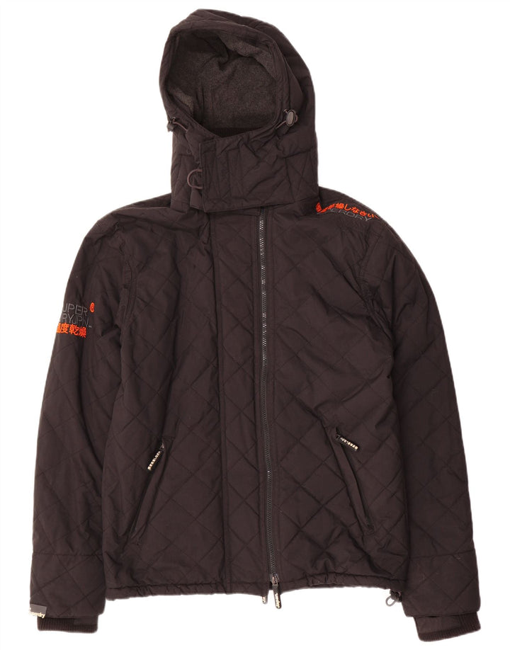 Superdry Windcheater Graphic Windbreaker Jacket UK 14 Medium Sort