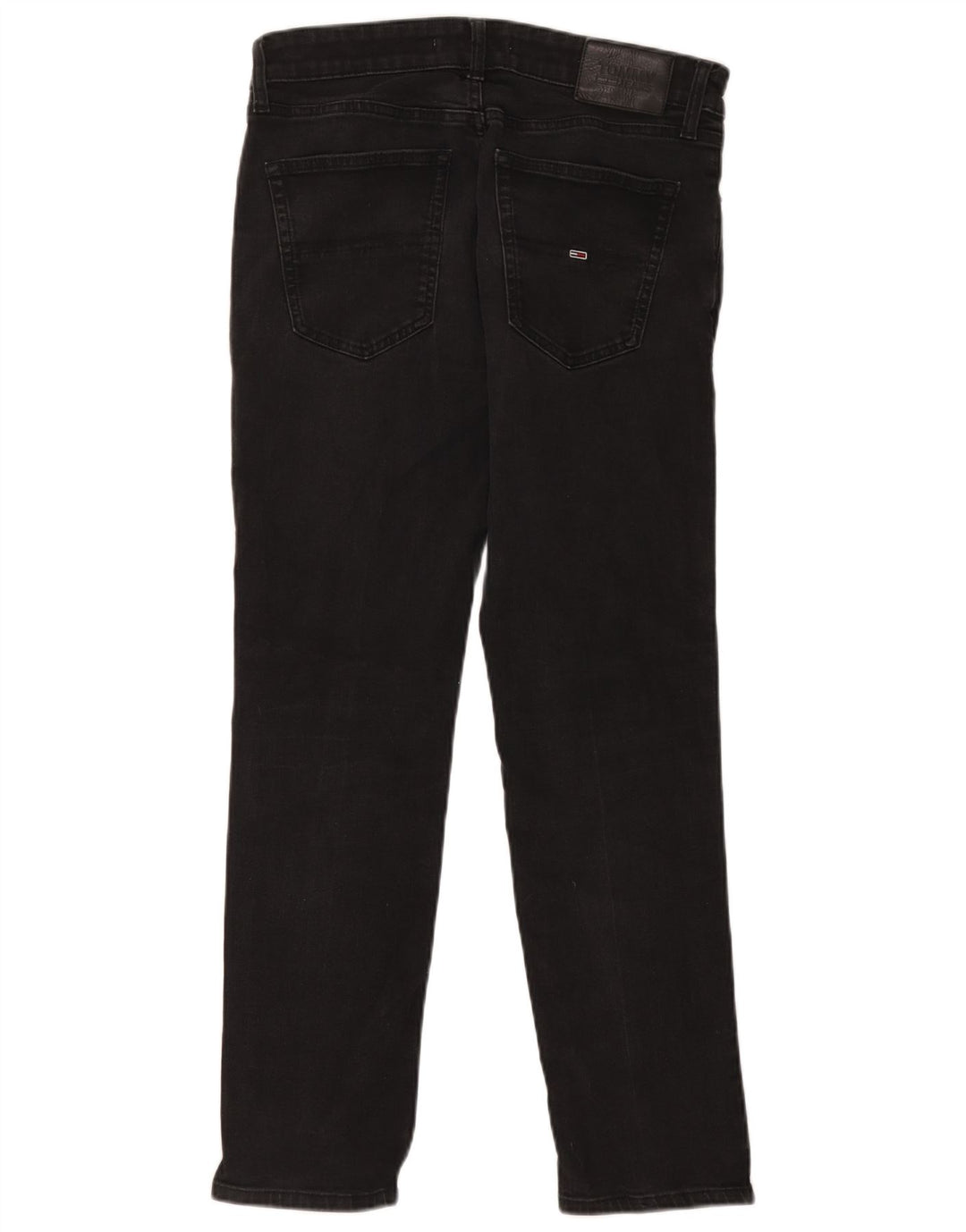 Tommy Hilfiger Herre Slim Jeans W32 L30 Sort Bomuld