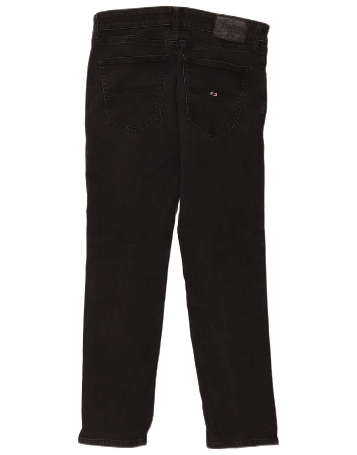Tommy Hilfiger Herre Slim Jeans W32 L30 Sort Bomuld