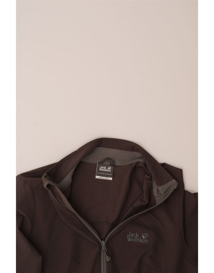 JACK WOLFSKIN Womens Tracksuit Top Jacket UK 16 Large Grey Polyester Vintage Jack Wolfskin and Second-Hand Jack Wolfskin from Messina Hembry 