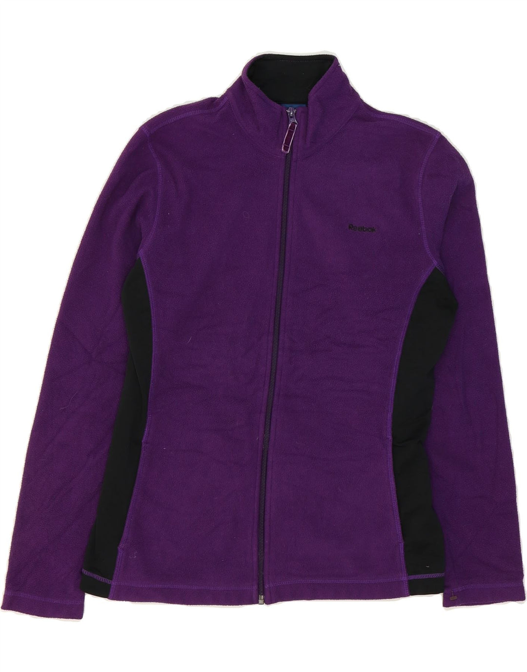 REEBOK Womens Fleece Jacket UK 10 Small Purple Polyester Vintage Reebok and Second-Hand Reebok from Messina Hembry 