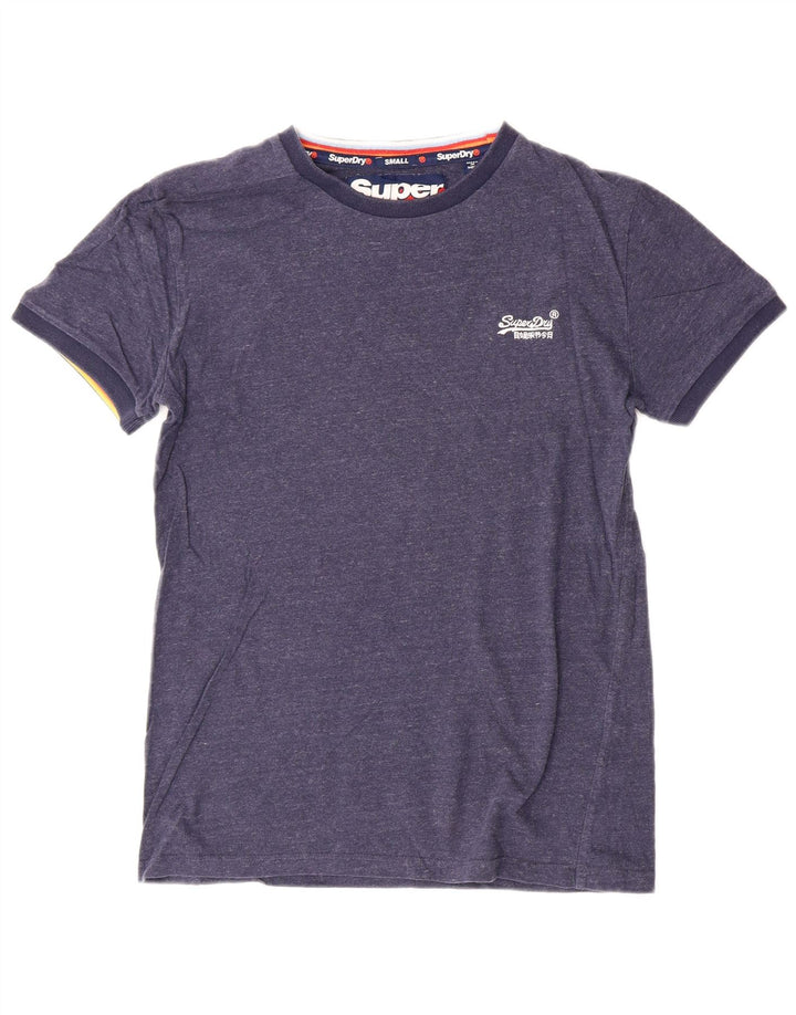 SUPERDRY Herre T-Shirt Top Lille Blå