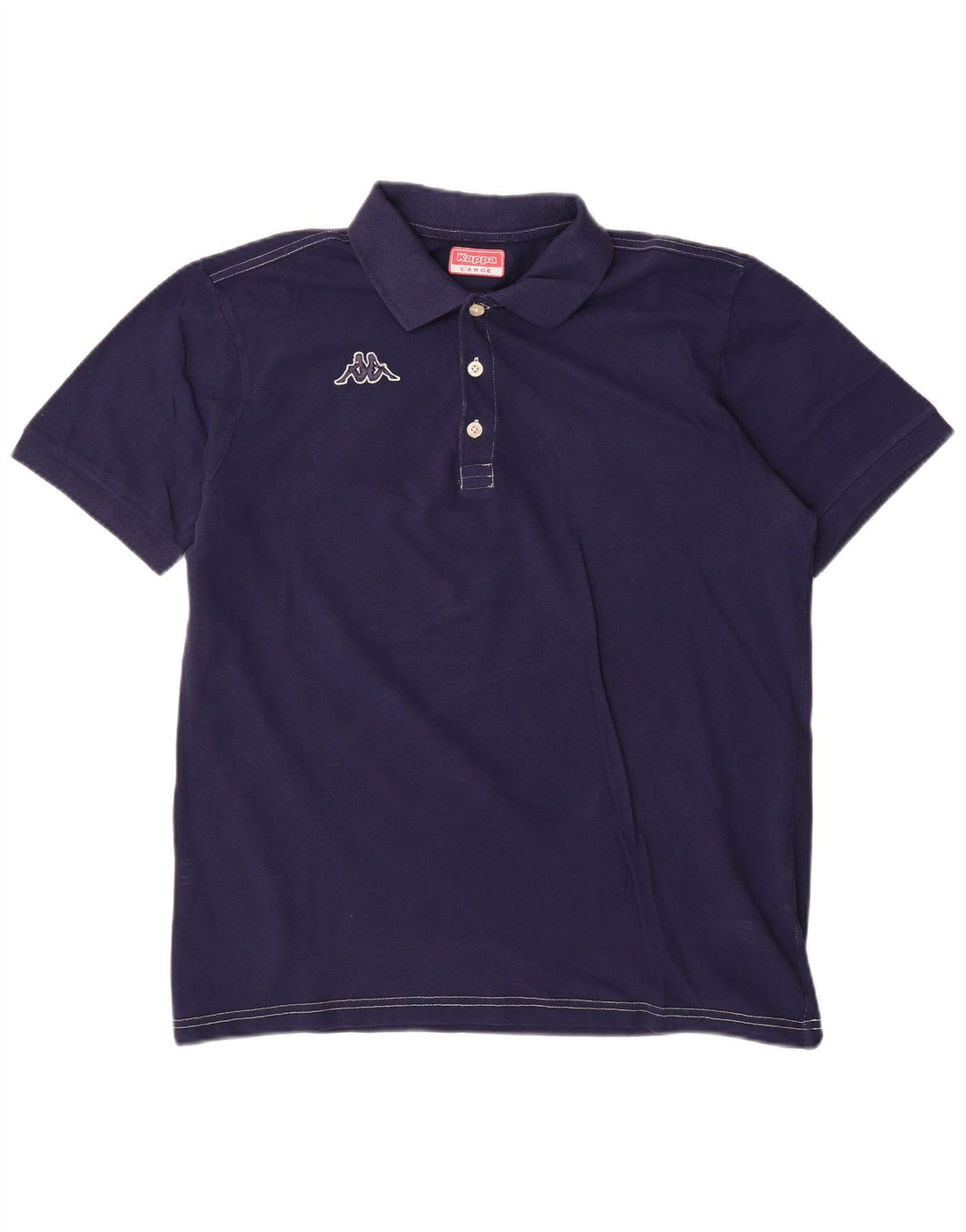 Kappa Herre Polo Shirt Large Navy Blue