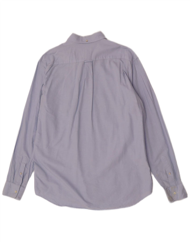 Gant Herre Regular Fit Skjorte Størrelse 17 1/2 XL Blå Bomuld