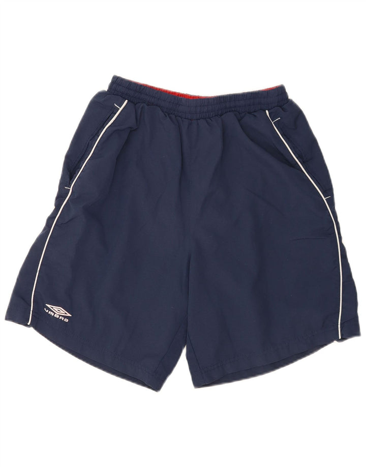 Umbro Herre Graphic Sports Shorts Medium Navy Blue Polyester