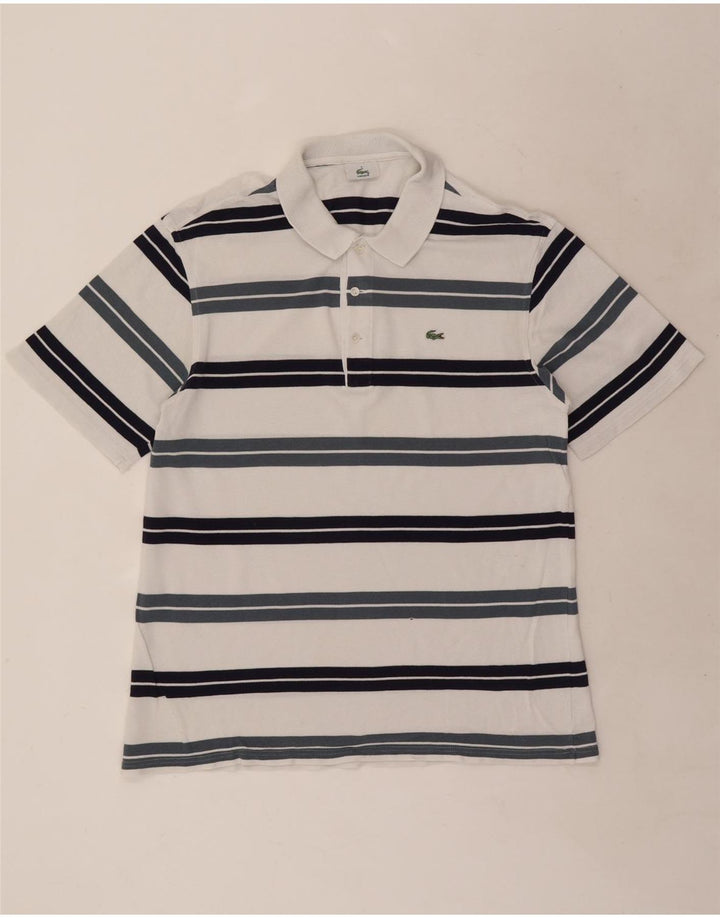 Lacoste Herre Polo Shirt Str. 5 Stor Hvidstribet