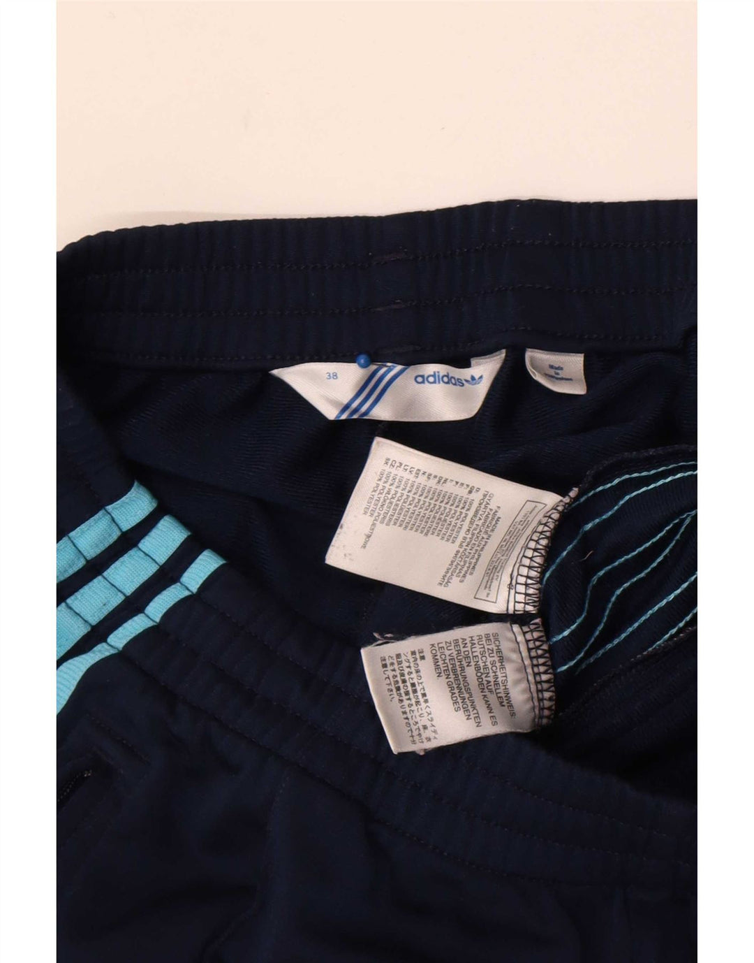 Adidas Træningsdragtsbukser til kvinder EU 38 Medium Navy Blue Polyester