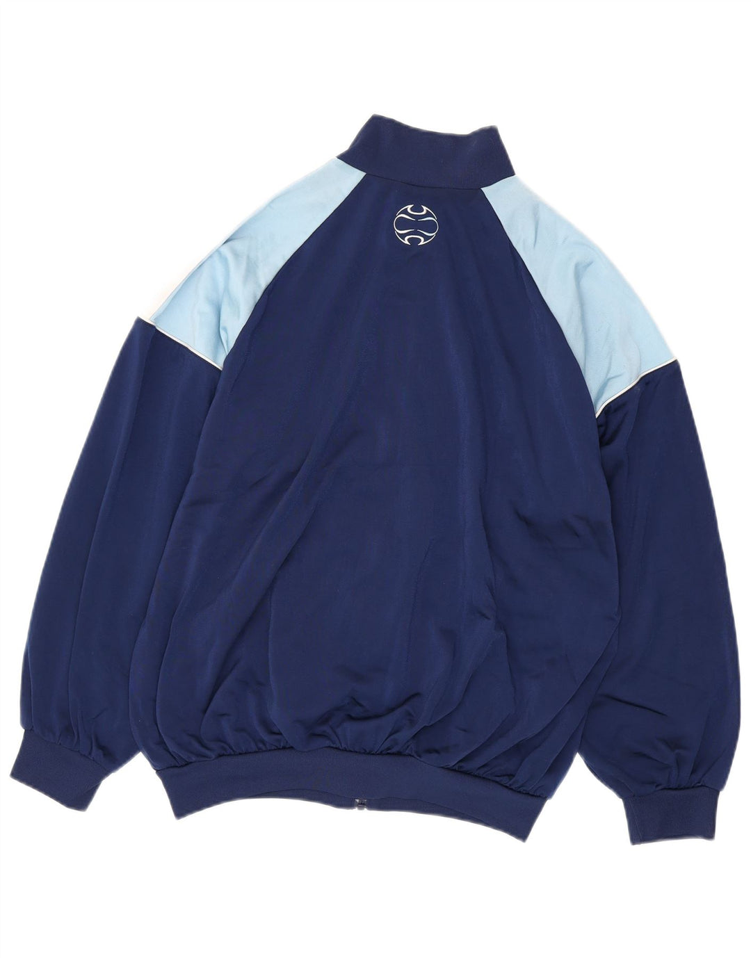 ADIDAS fuld træningsdragt til mænd UK 40/42 Medium Navy Blue Colourblock Polyester