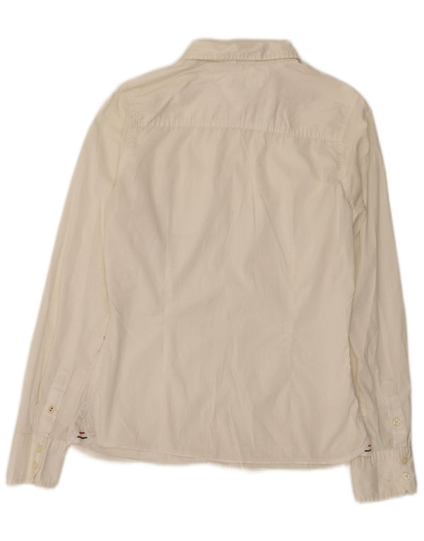 Tommy Hilfiger Womens Shirt UK 10 Small White