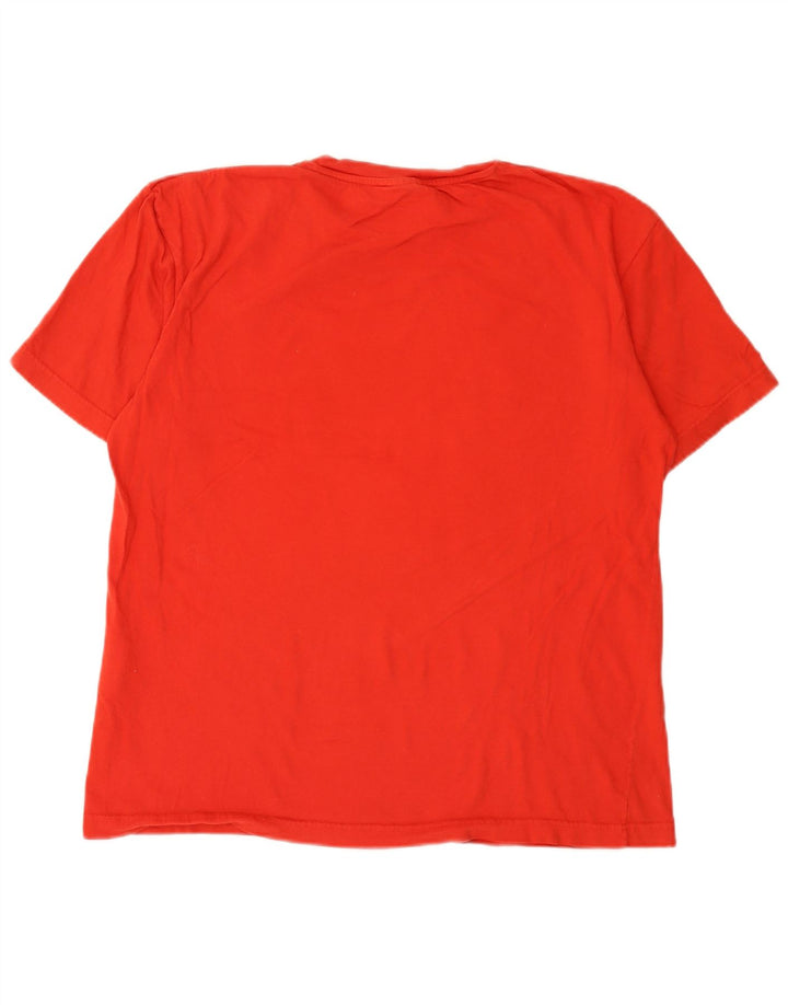 Levi's Dame Grafisk T-Shirt Top UK 16 Stor Rød